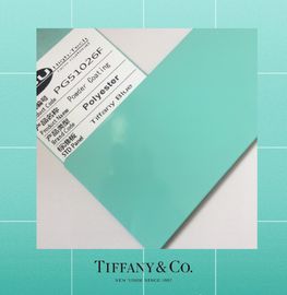 RAL Renkler Epoksi Toz Boya% 10 Mat Tiffany Co Mavi Kapalı ve Açık Kullanım
