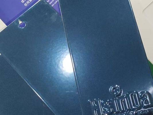 Epoksi poliester finişi ile otomotiv parçaları için UV-dayanıklı mavi metal toz kaplama