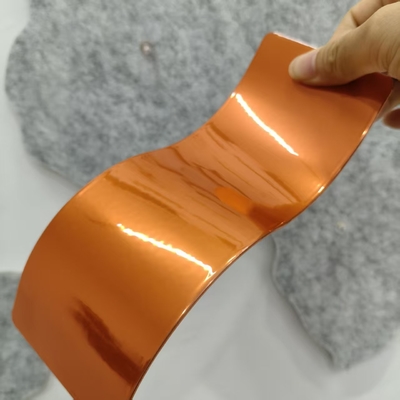 Çift Katlı Şeker Rengi Turuncu Krom Polyester metalik toz boya